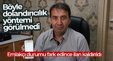 'Savcıyım' diyerek emlakçıya ilan verip dolandırmak istedi